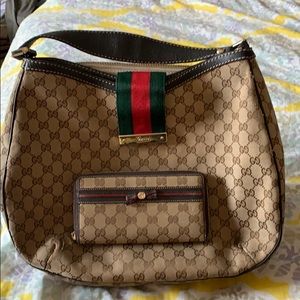 Gucci Handbag & with matching wallet